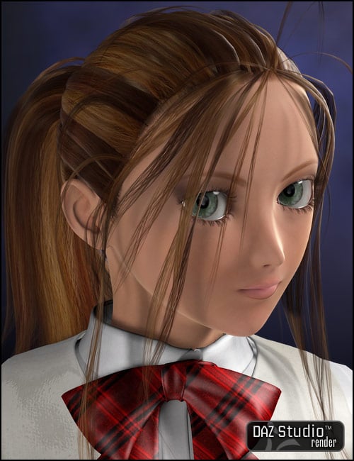 Aiko 4 Long Hair by: 3D Universe, 3D Models by Daz 3D