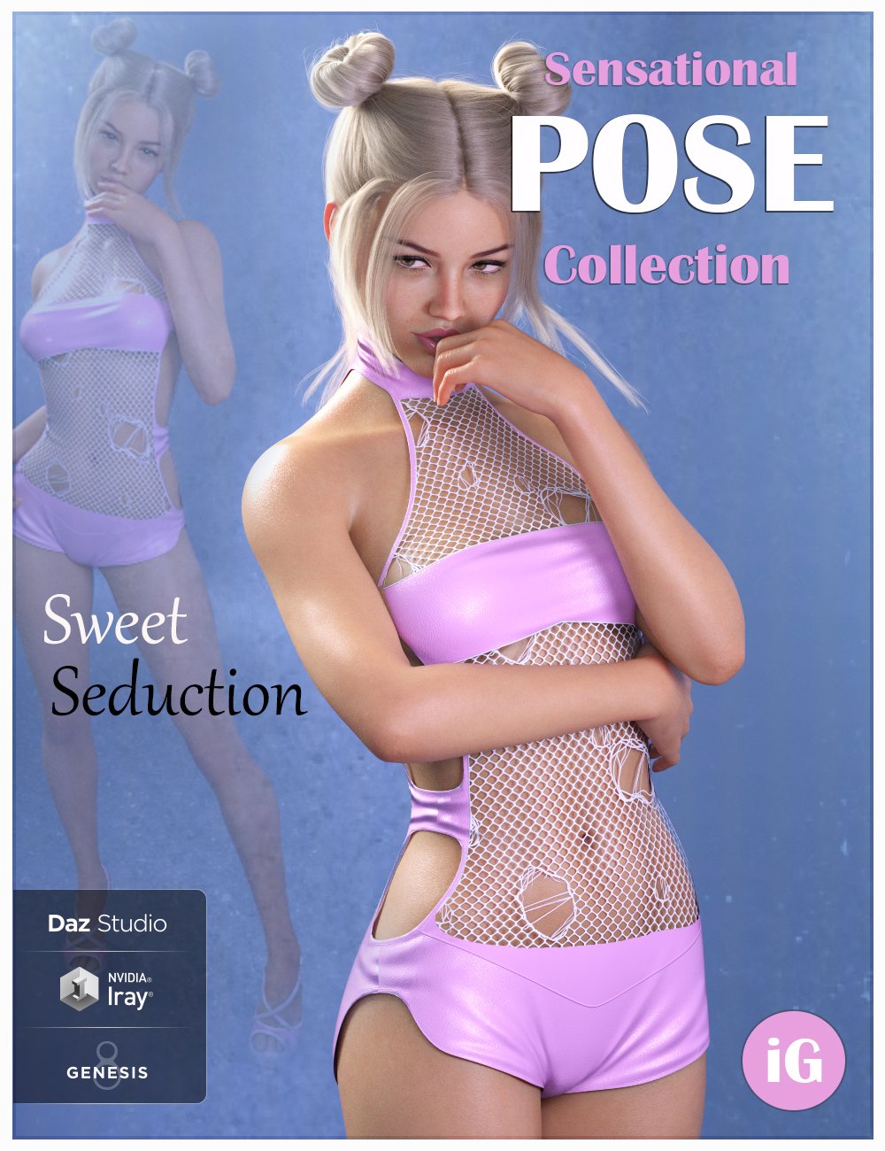 iG Sweet Seduction Poses for Genesis 8 Female(s) by: i3D_LotusValery3D, 3D Models by Daz 3D