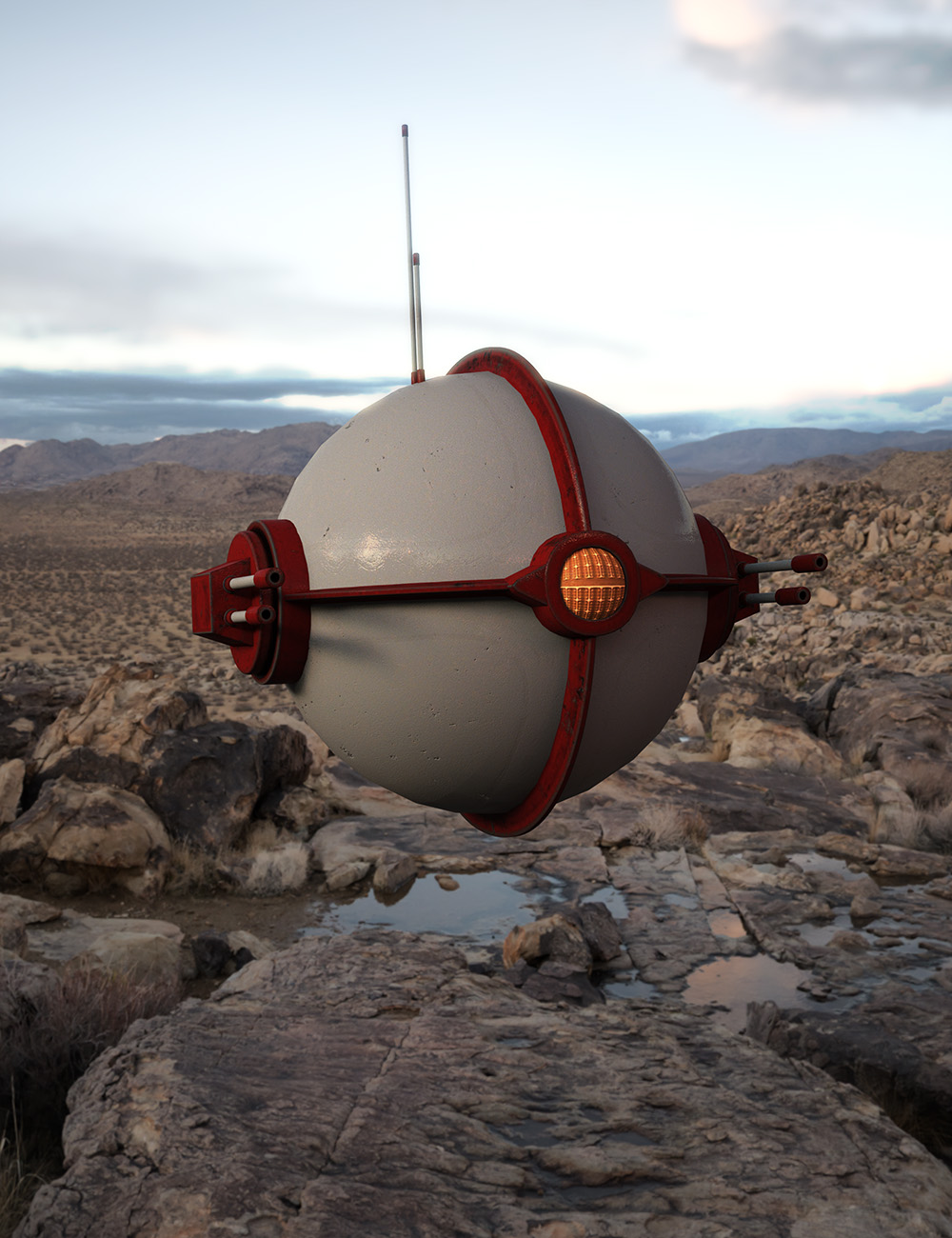 Sci-Fi Patrol Bot by: , 3D Models by Daz 3D