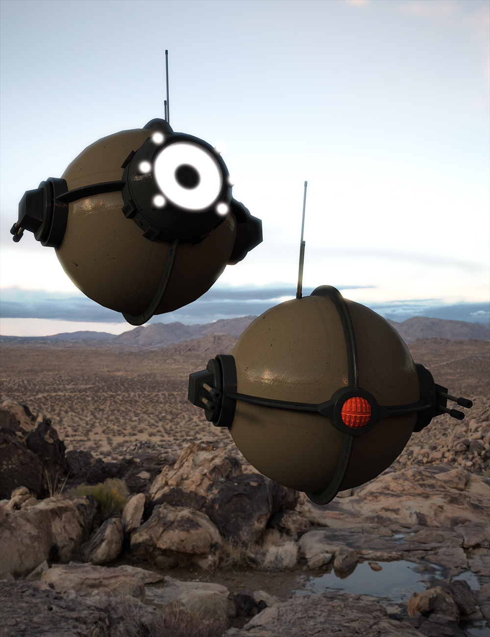 Sci-Fi Patrol Bot by: , 3D Models by Daz 3D