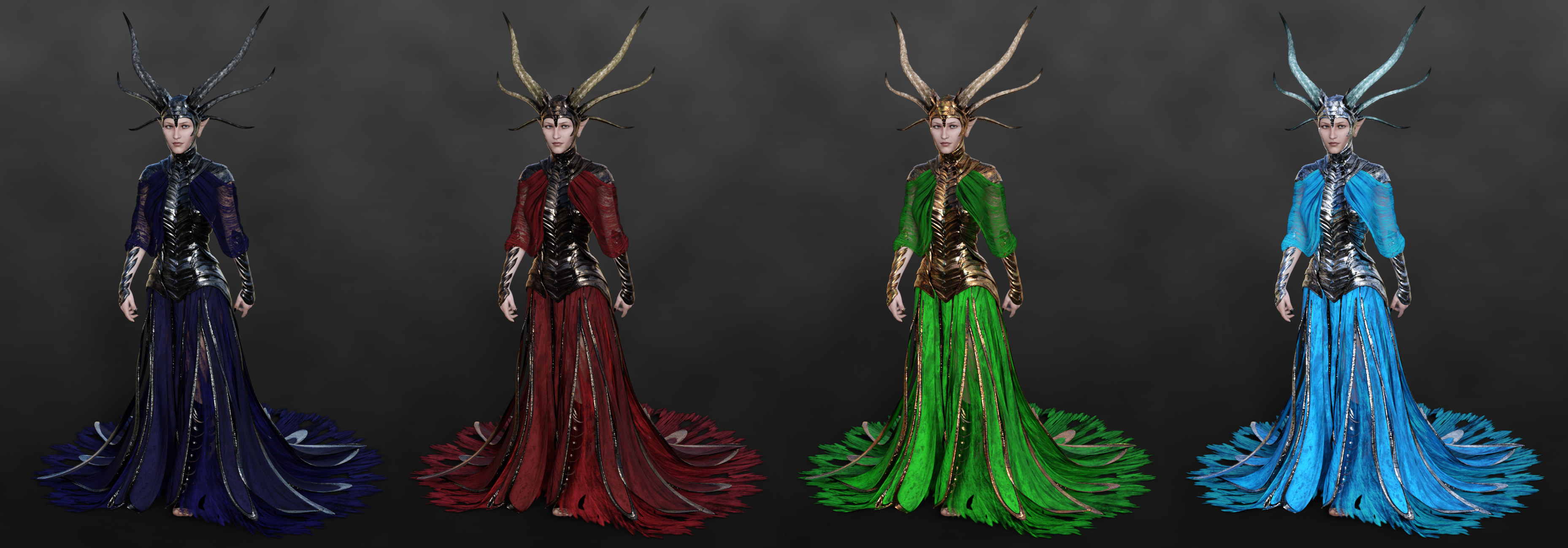 dForce Dragon Empress Base Outfit for Genesis 8 Female(s) by Arki