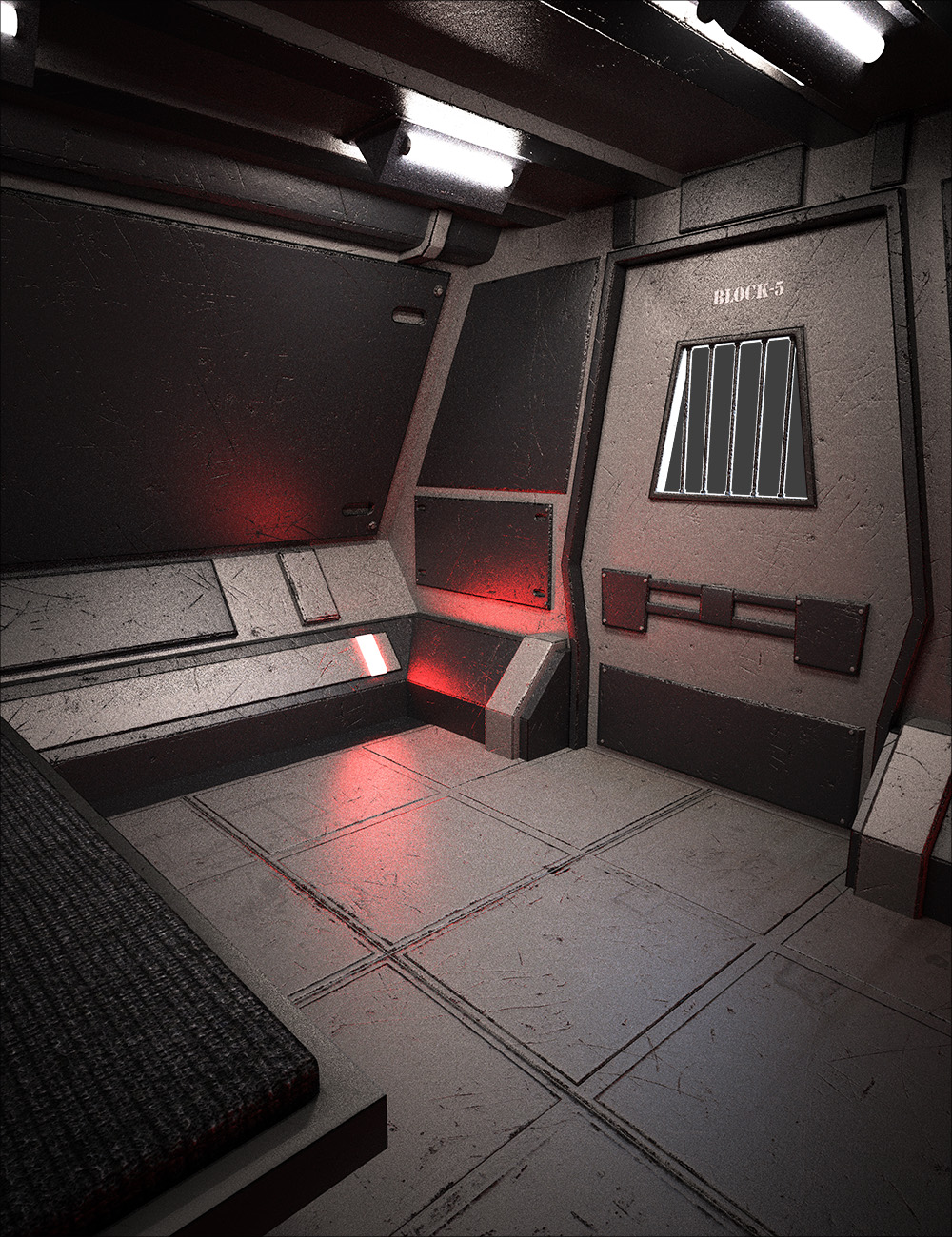 Sci-Fi Confinement Cell by: , 3D Models by Daz 3D