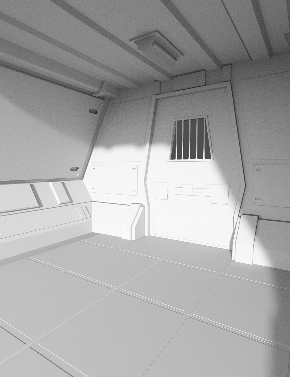 Sci-Fi Confinement Cell by: , 3D Models by Daz 3D