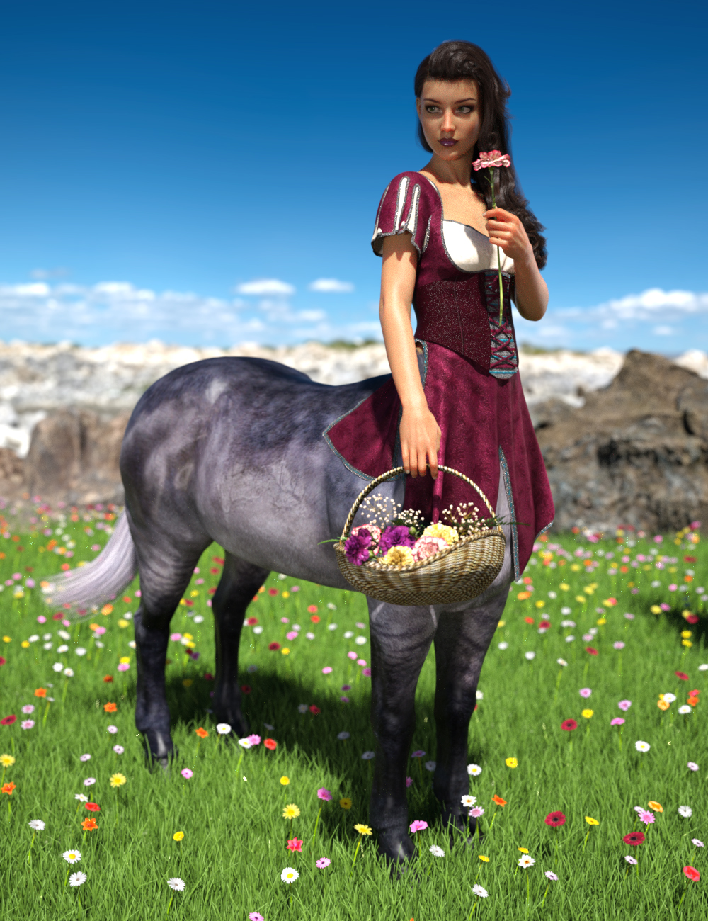 Genesis 8 Female Centaur Genesis 8 Female Centaur by: , 3D Models by Daz 3D