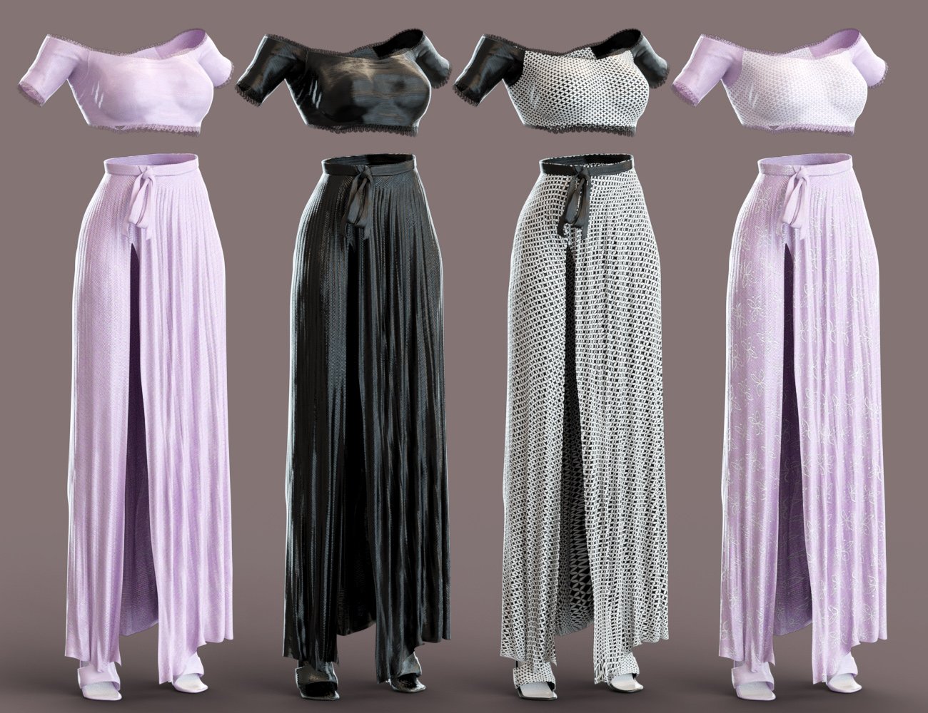 dForce Evening Dress for Genesis 8 Female(s) by: Sixus1 Media, 3D Models by Daz 3D