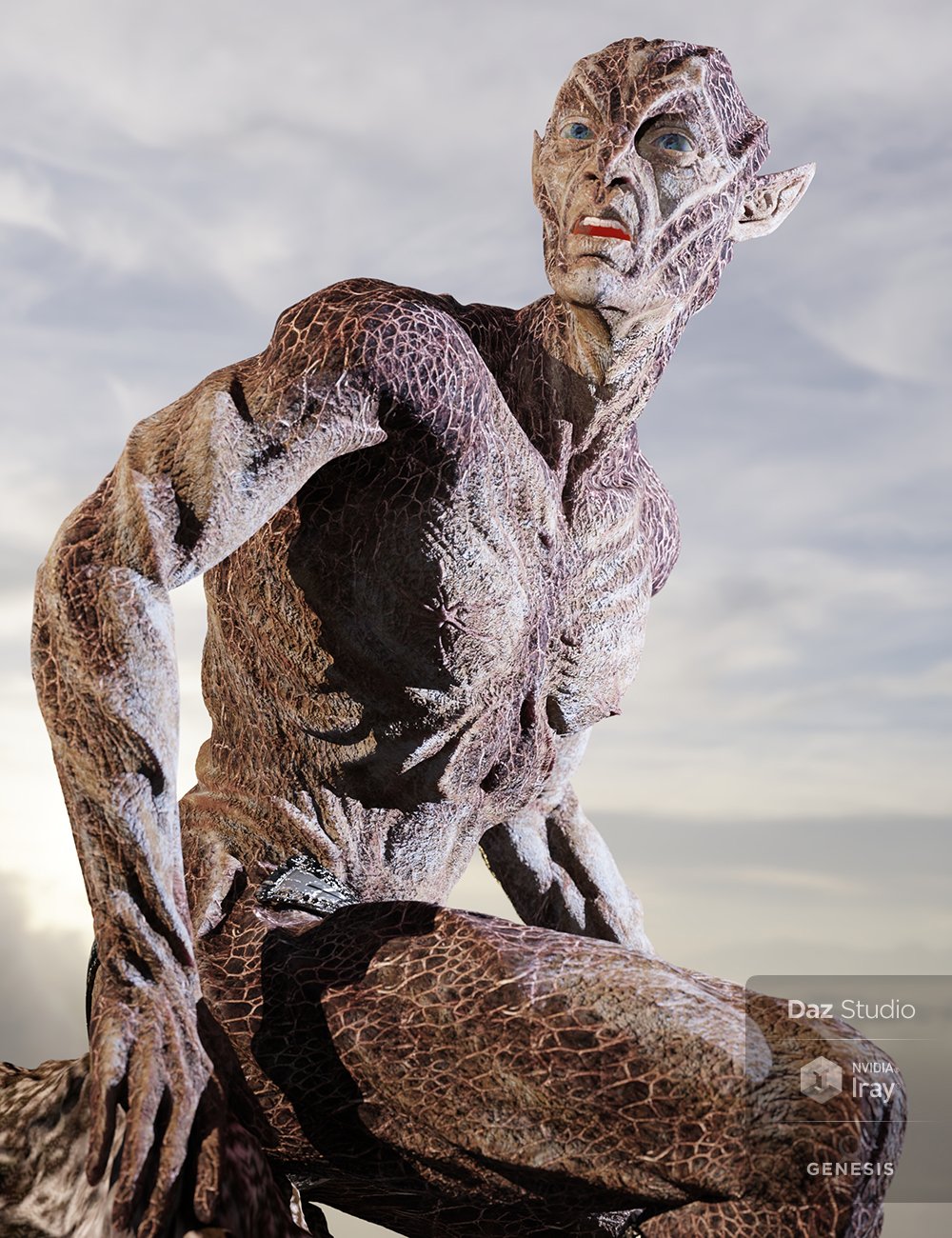 Oumua HD Alien Creature for Genesis 8 Male by: Sixus1 Media, 3D Models by Daz 3D