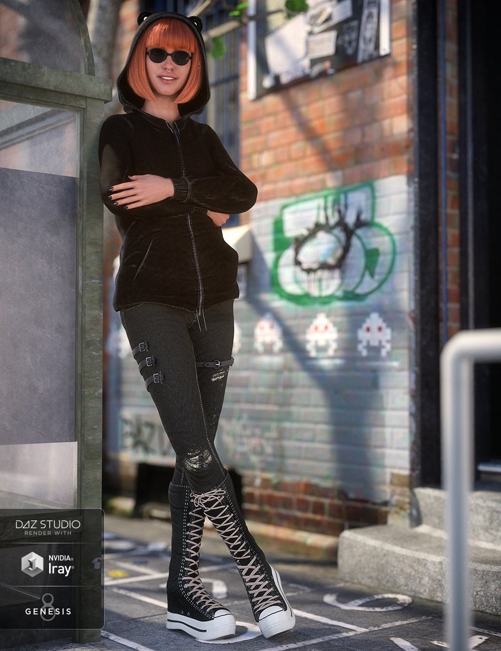 Gothy Punk For Teen Raven 8 and Genesis 8 Female(s)