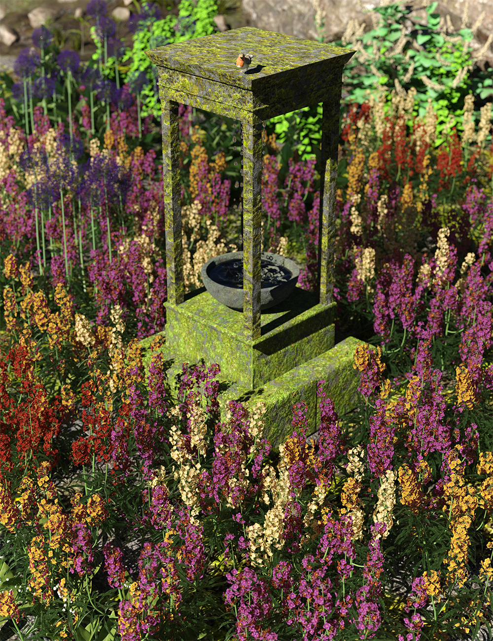 Garden Flowers - Wall Flowers Garden Flowers - Wall Flowers by: MartinJFrost, 3D Models by Daz 3D