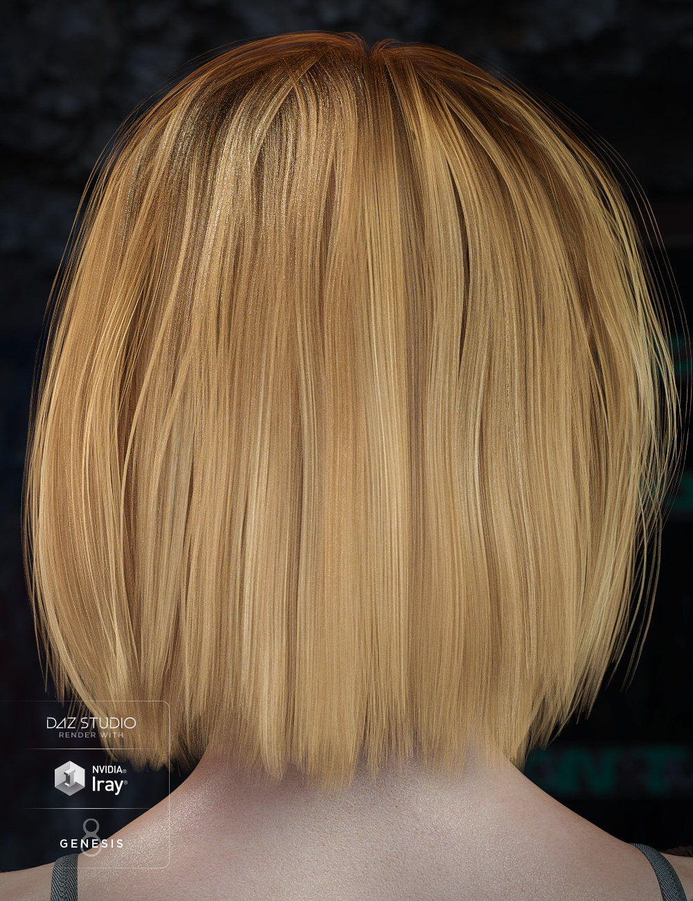 Julissa Hair for Genesis 3 and Genesis 8 Female(s) by: goldtassel, 3D Models by Daz 3D