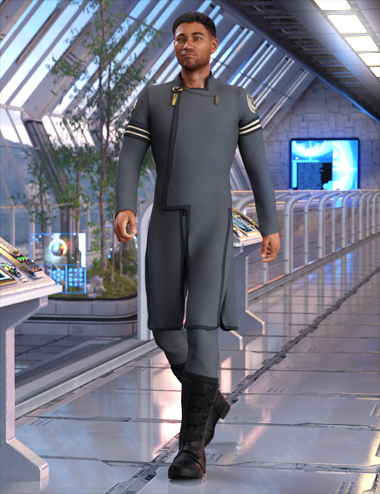 dForce Elite Commander Outfit for Genesis 8 Male(s) by: Barbara BrundonSarsaUmblefugly, 3D Models by Daz 3D