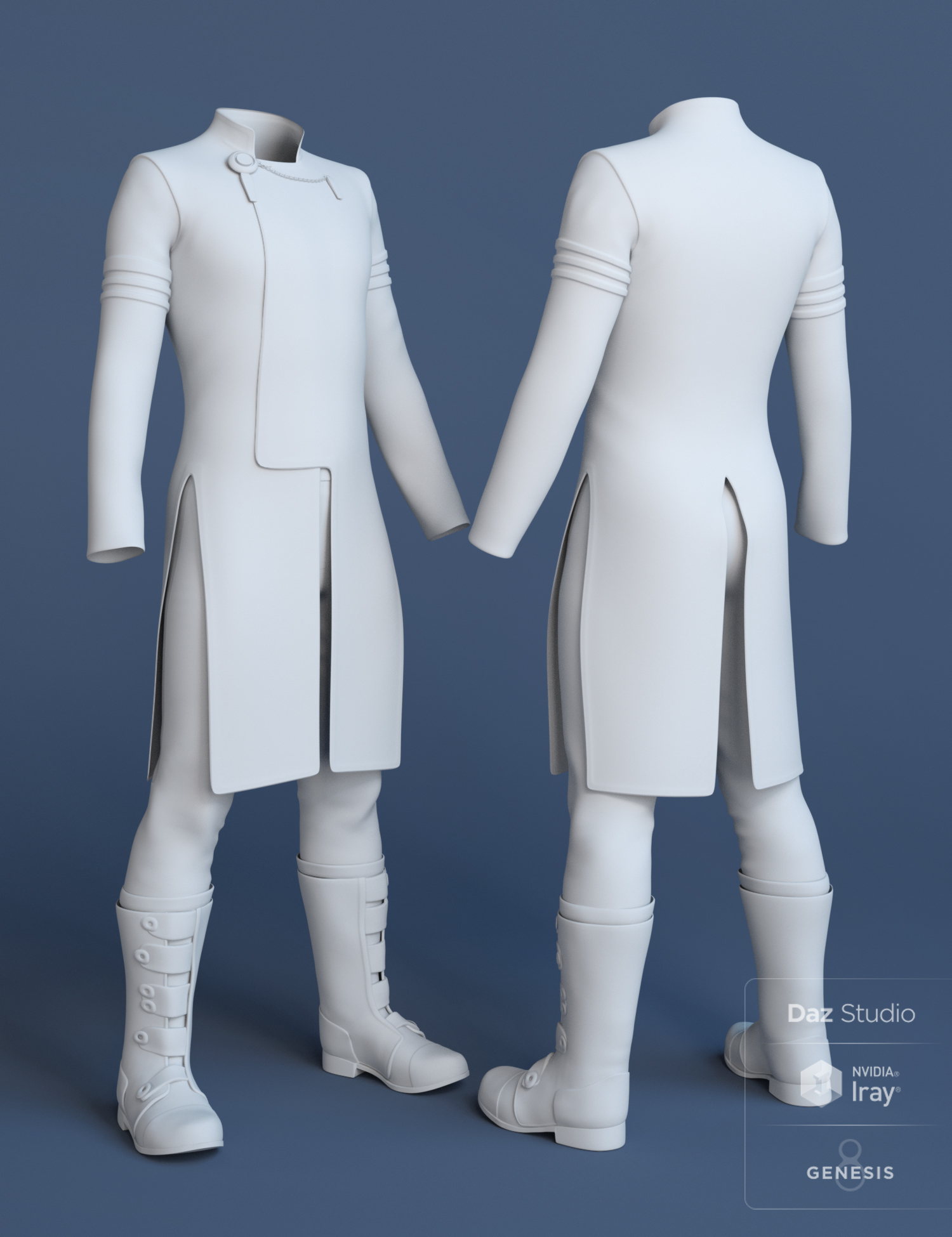 dForce Elite Commander Outfit for Genesis 8 Male(s) by: Barbara BrundonSarsaUmblefugly, 3D Models by Daz 3D