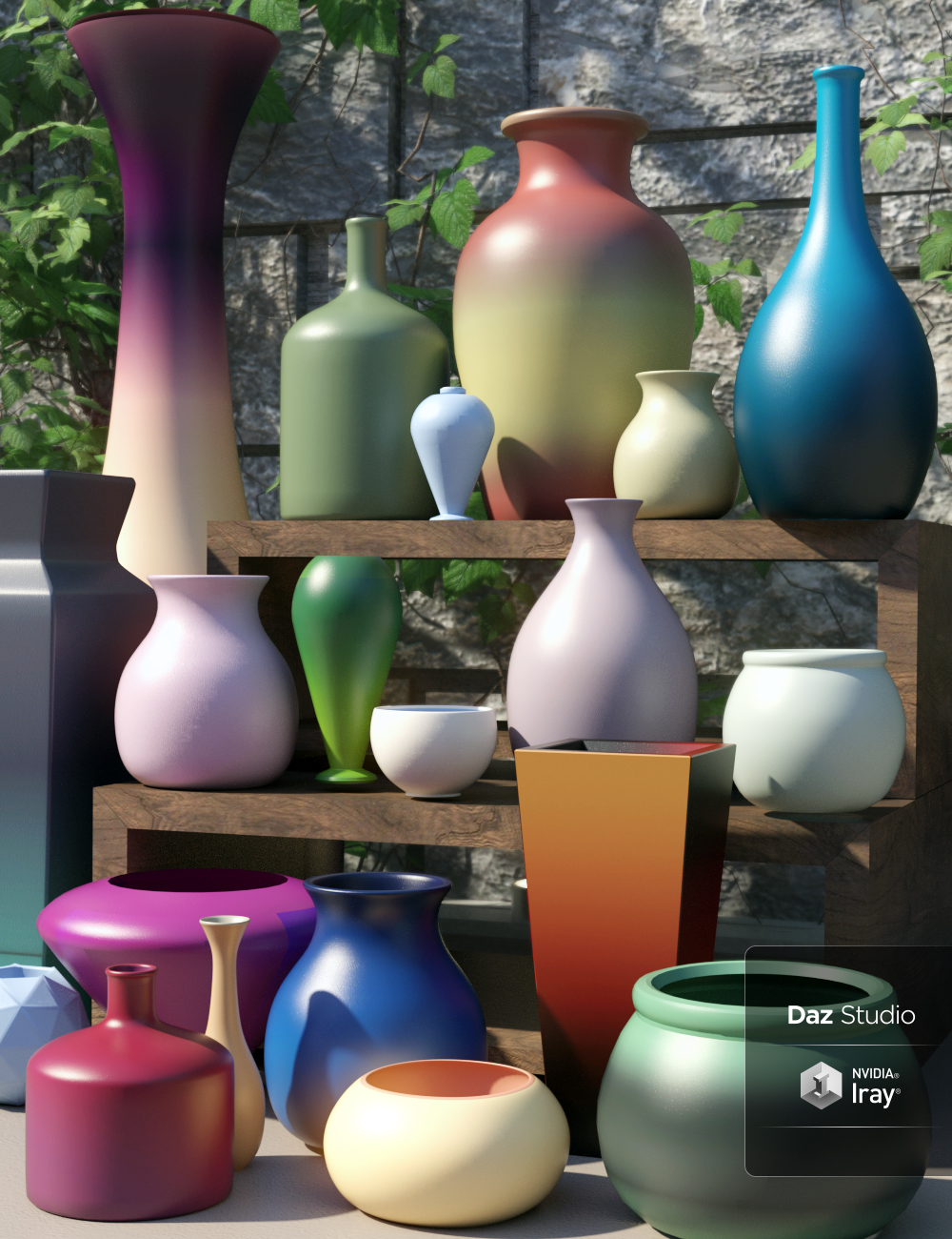 Earthtones Iray Shaders by: JGreenlees, 3D Models by Daz 3D