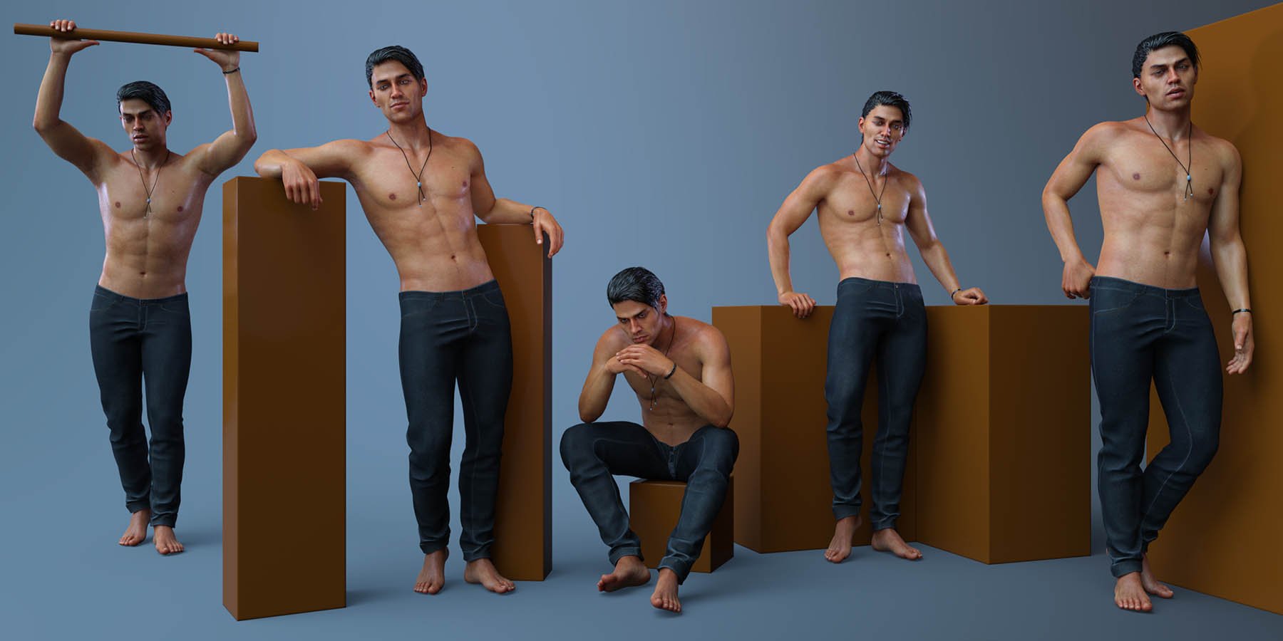 CDI Poses and Expressions for Diego 8 and Genesis 8 Male
