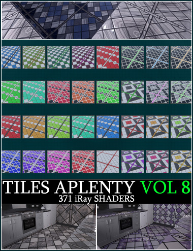 Tiles Aplenty Vol VIII by: ForbiddenWhispers, 3D Models by Daz 3D