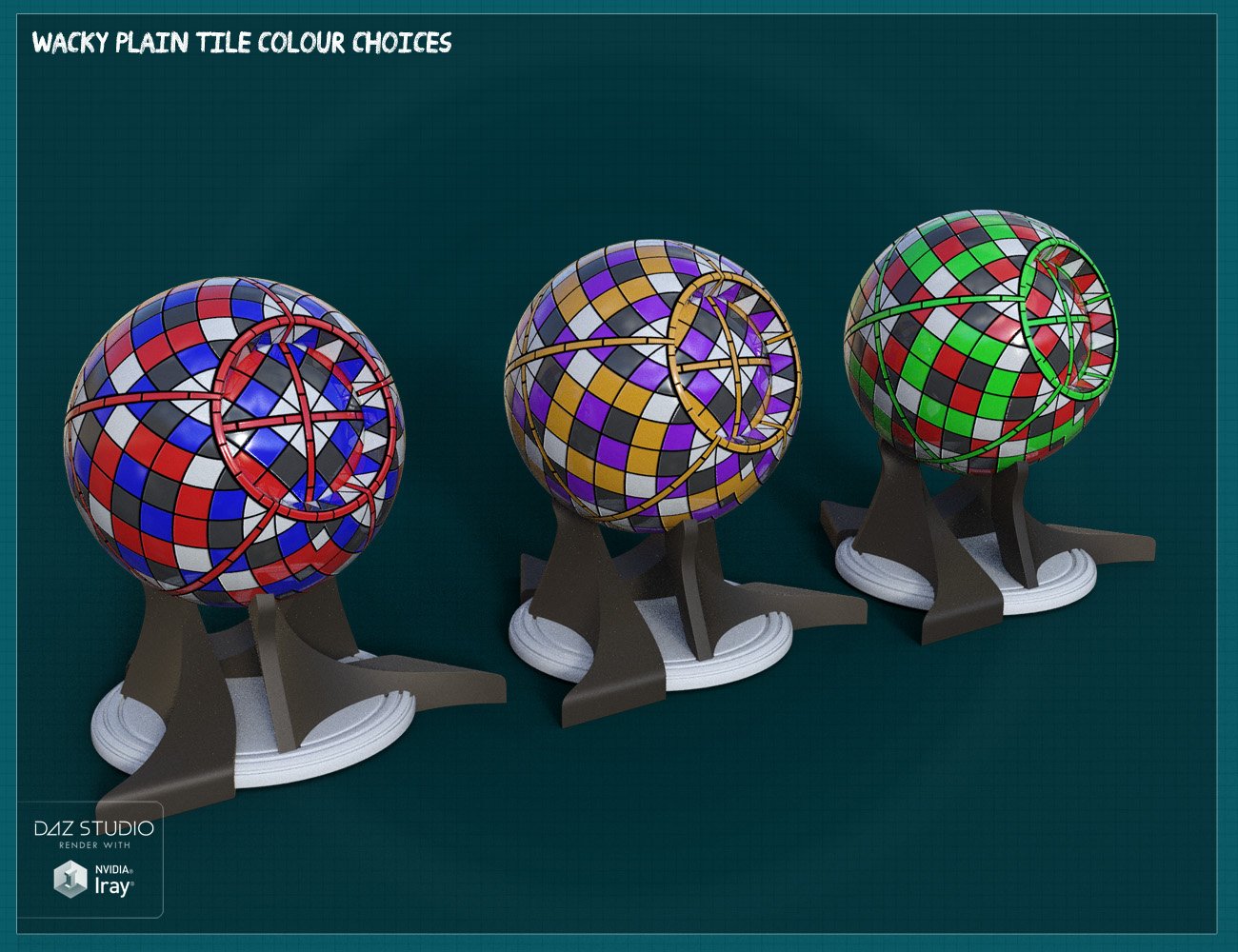 Tiles Aplenty Vol VIII by: ForbiddenWhispers, 3D Models by Daz 3D
