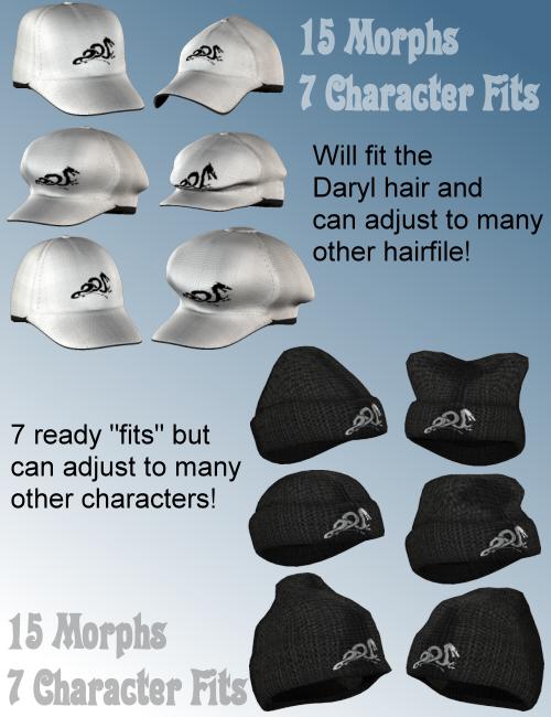 Daryl Hairstyle Expansion Pack Daryl Hairstyle Expansion Pack by: Neftis3D, 3D Models by Daz 3D