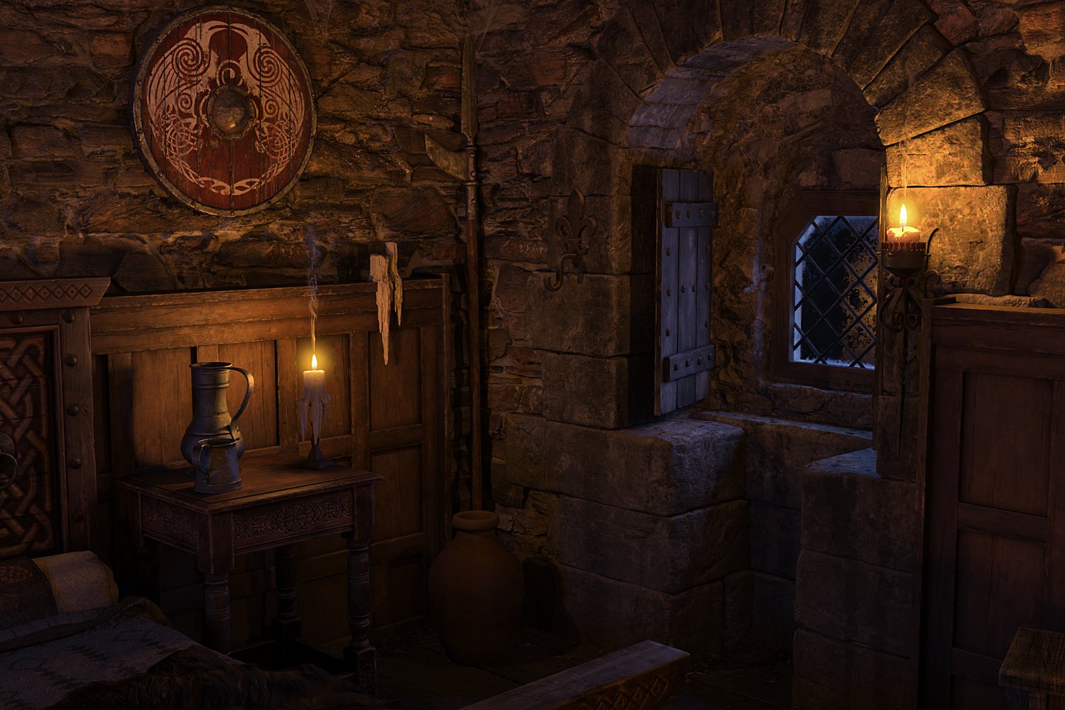 ROG Medieval Fantasy Bedroom by: StrangefateRoguey, 3D Models by Daz 3D