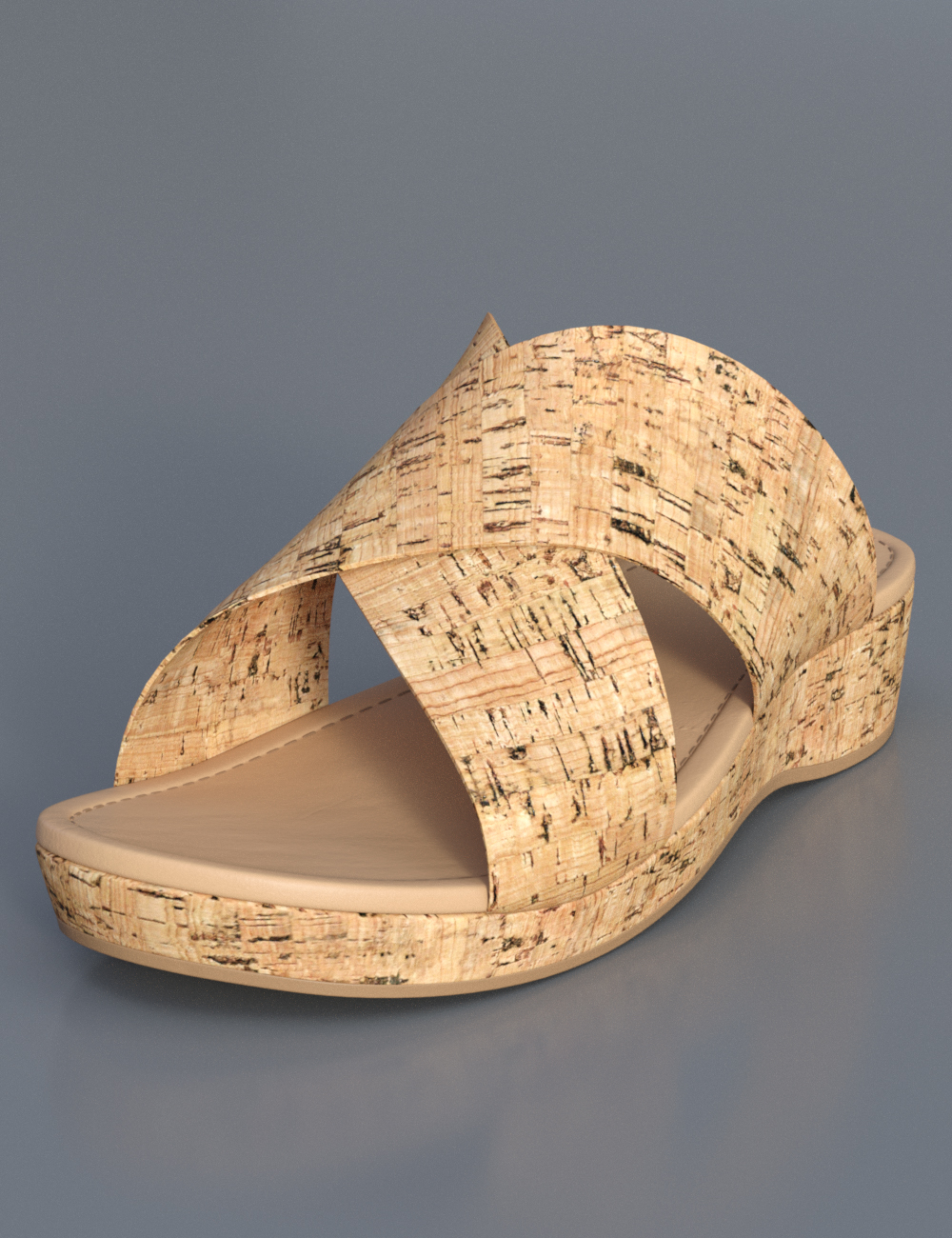 Cork Sandals for Genesis 8 Female(s) by: Sapphire3D, 3D Models by Daz 3D