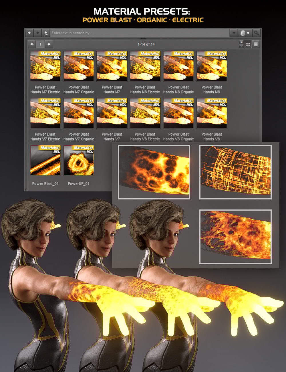 Power Blast Props for Victoria 7 and 8 and Michael 7 and 8 Power Blast Props for Victoria 7 and 8 and Michael 7 and 8 by: UnderConstructionHalf Life, 3D Models by Daz 3D