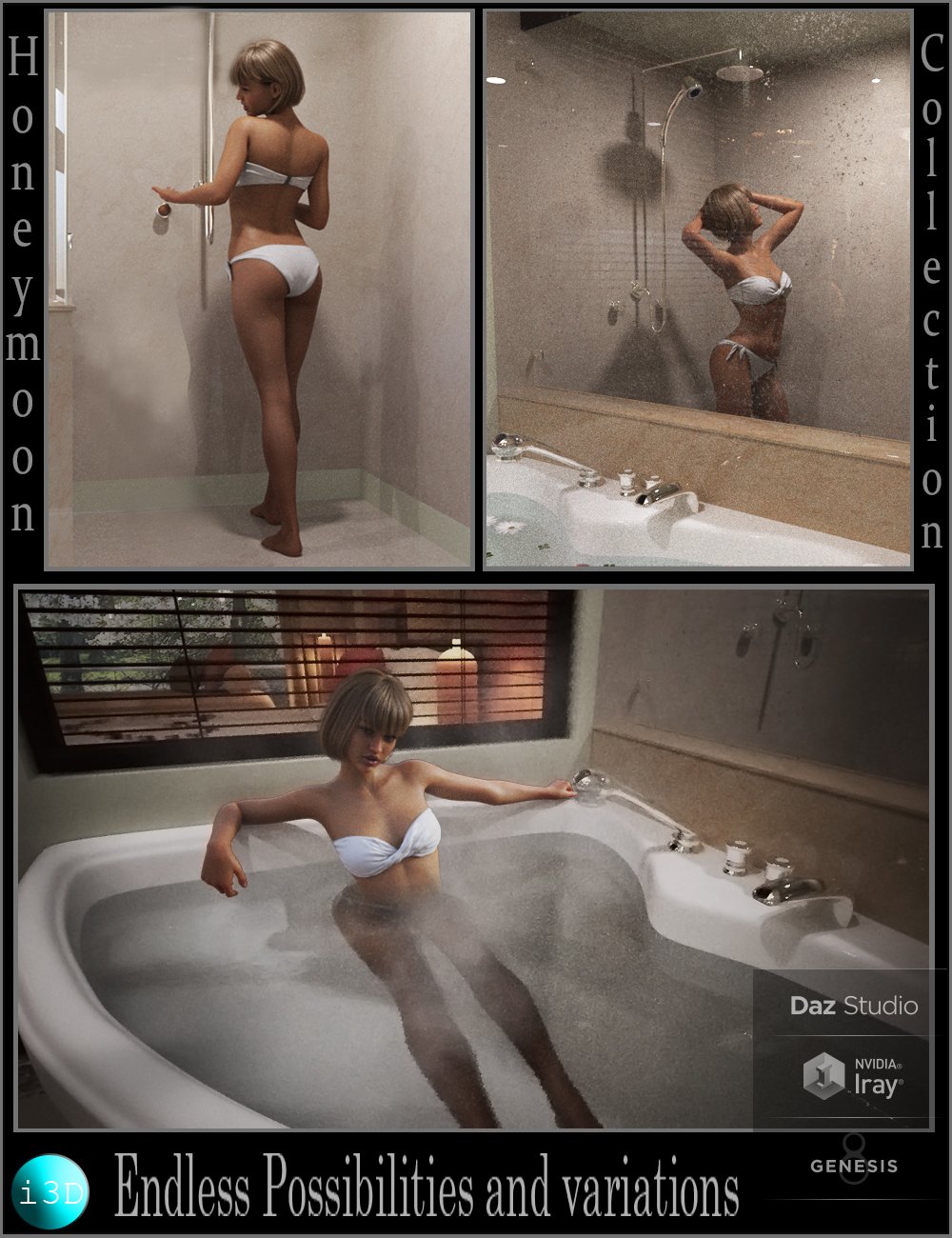 I3d Honeymoon Poses For Genesis 8 Daz 3d 6105