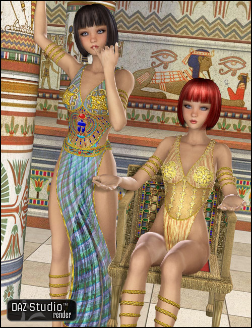 Egyptian Action for A3 by: Don Albert, 3D Models by Daz 3D
