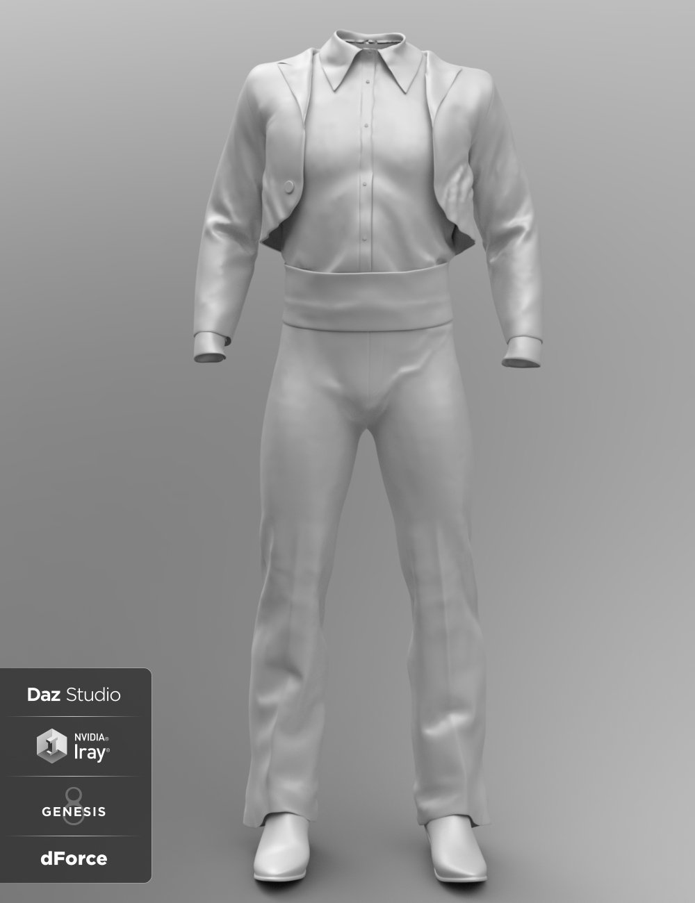 dForce Bolero Style Outfit for Genesis 8 Male(s) by: Lyrra MadrilSarsa, 3D Models by Daz 3D