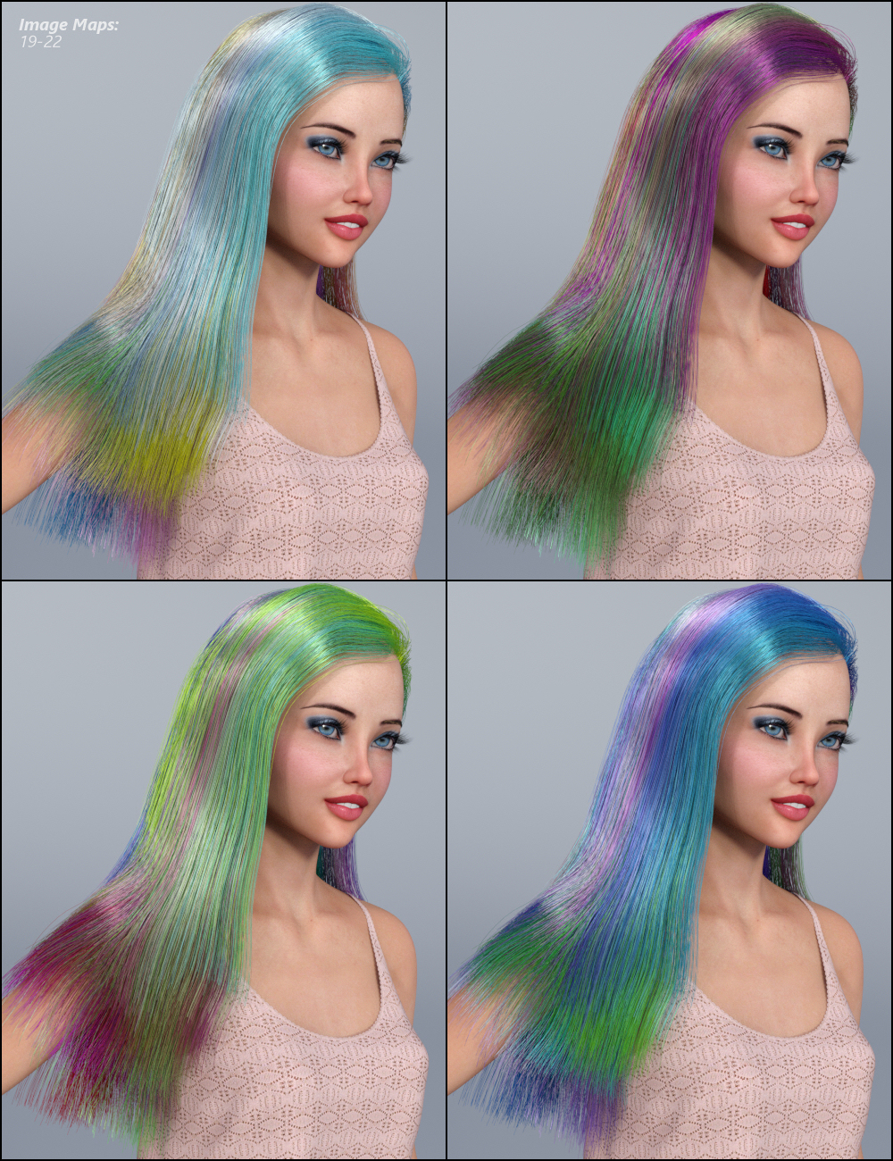 Mmx Blended Dual Lobe Hair Shader Toolkit For Iray Daz 3d