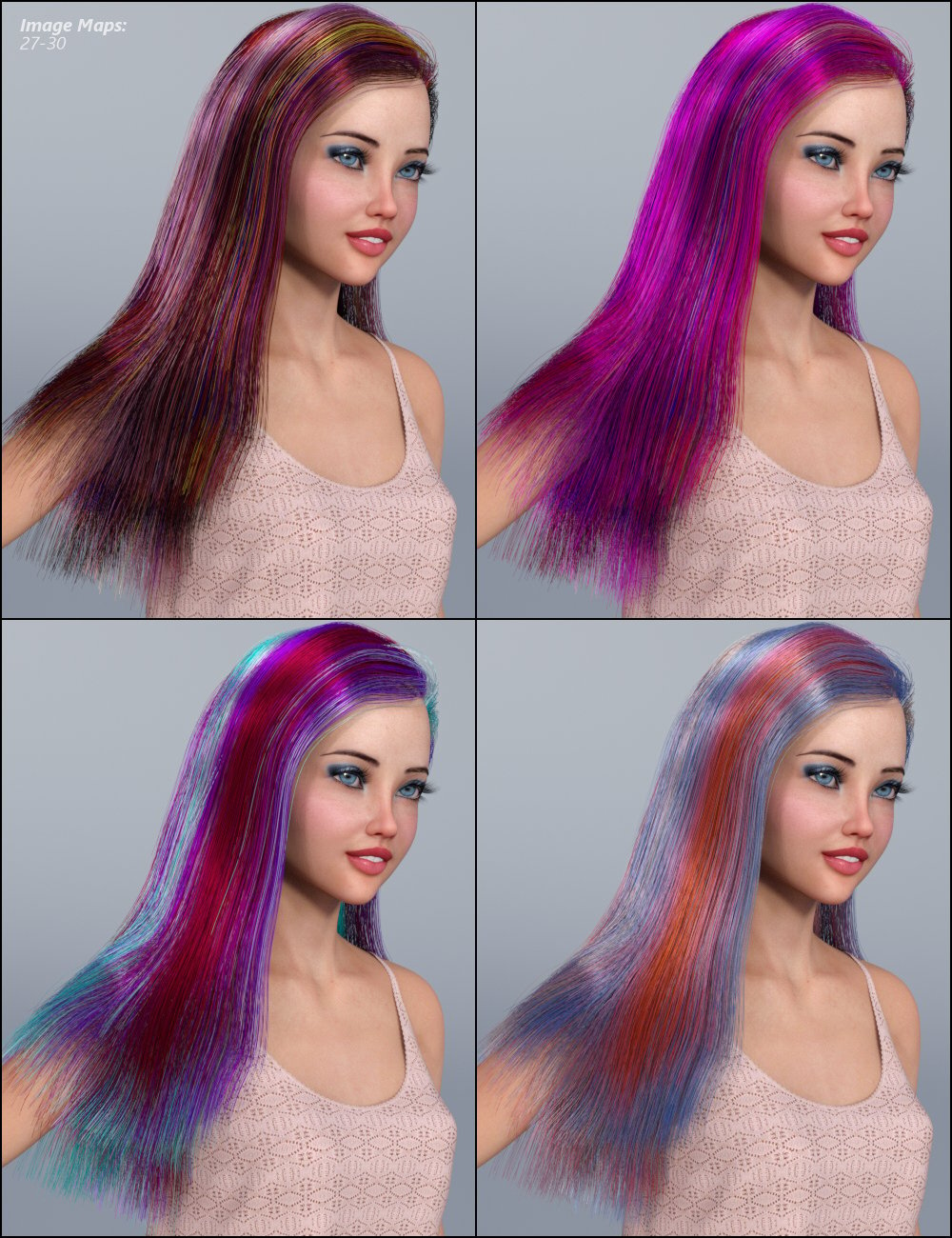 MMX Blended Dual Lobe Hair Shader Toolkit for Iray | Daz 3D