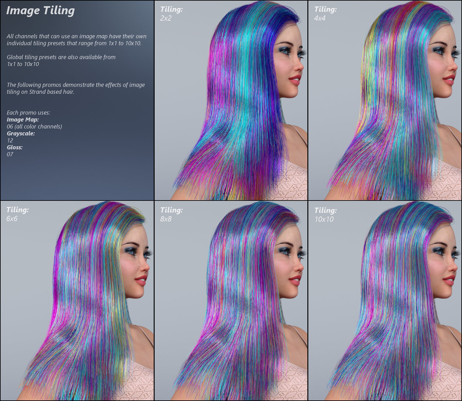 MMX Blended Dual Lobe Hair Shader Toolkit for Iray | Daz 3D