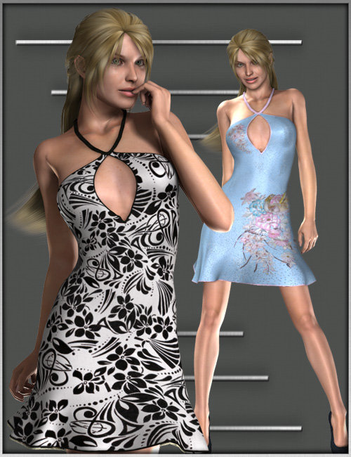 New Styles for Midnight Dress by: HH Drache, 3D Models by Daz 3D