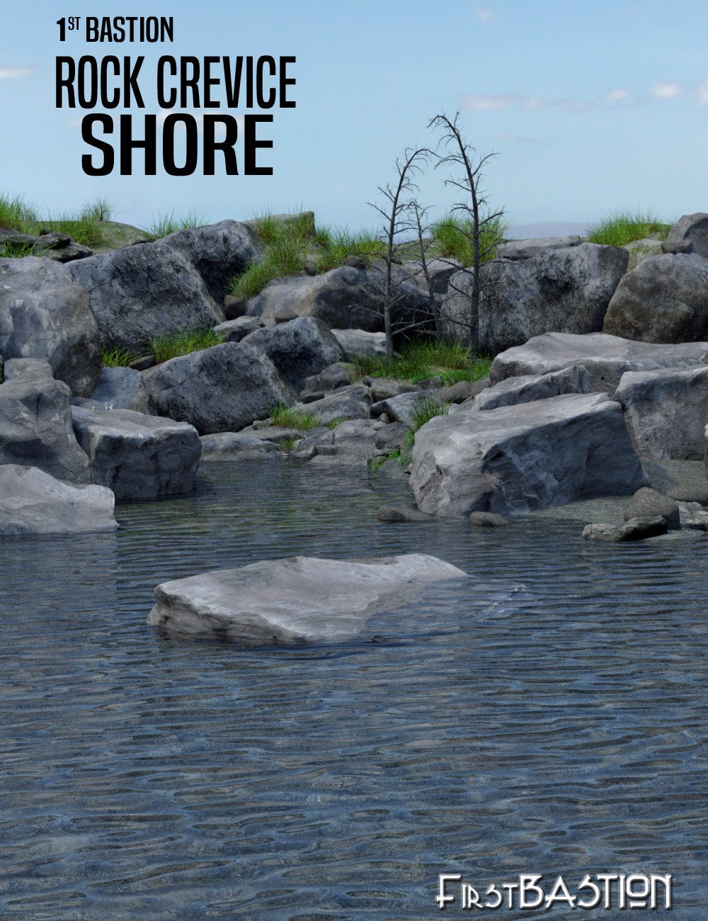 1stB Rock Crevice Shore by: FirstBastion, 3D Models by Daz 3D