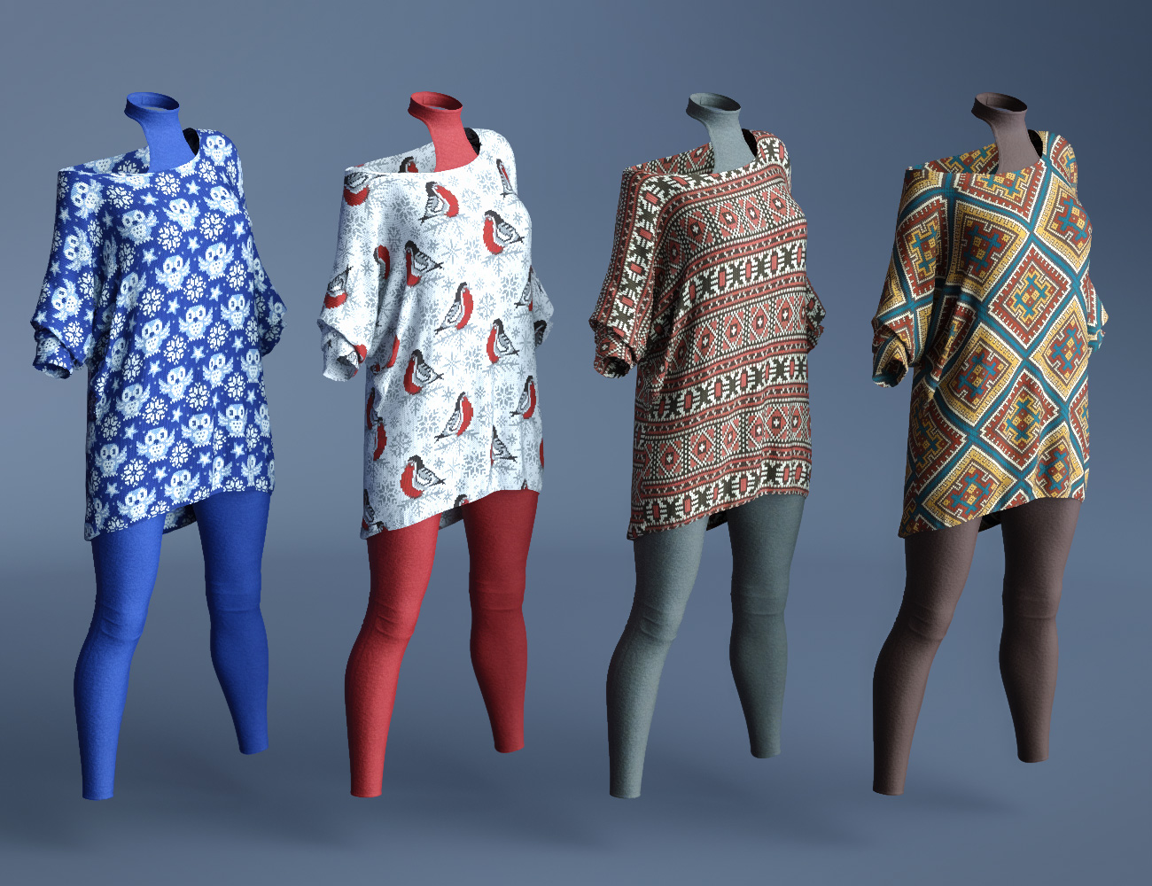 dForce Savannah Outfit: Flow by: Moonscape GraphicsSade, 3D Models by Daz 3D