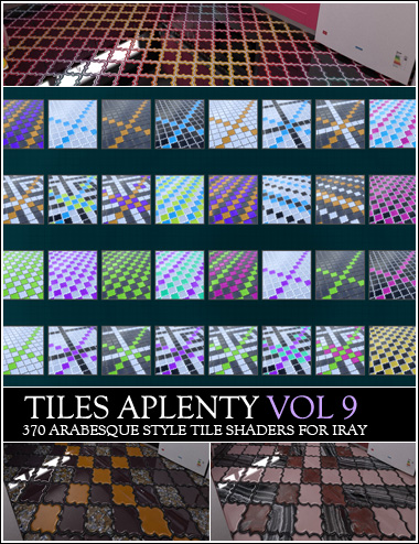 Tiles Aplenty Vol IX by: ForbiddenWhispers, 3D Models by Daz 3D