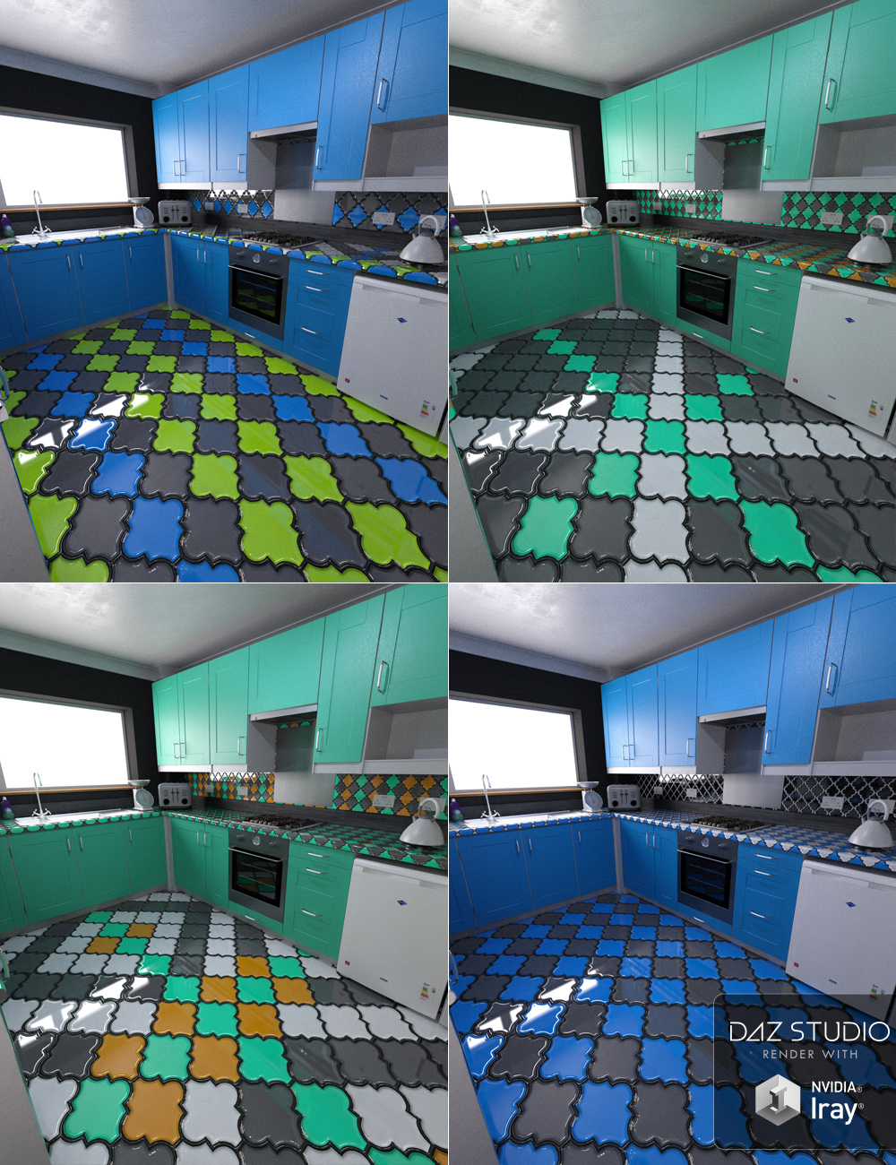 Tiles Aplenty Vol IX by: ForbiddenWhispers, 3D Models by Daz 3D