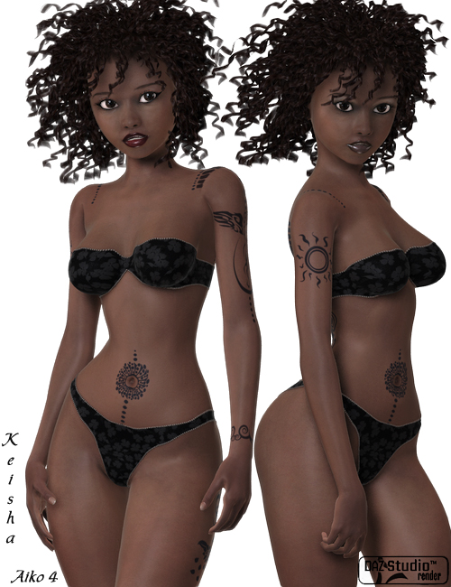 Keisha for A4 by: Morris, 3D Models by Daz 3D