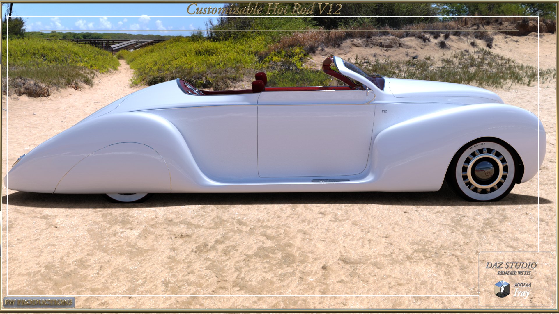 PW Customizable Hot Rod V12 PW Customizable Hot Rod V12 by: PW Productions, 3D Models by Daz 3D