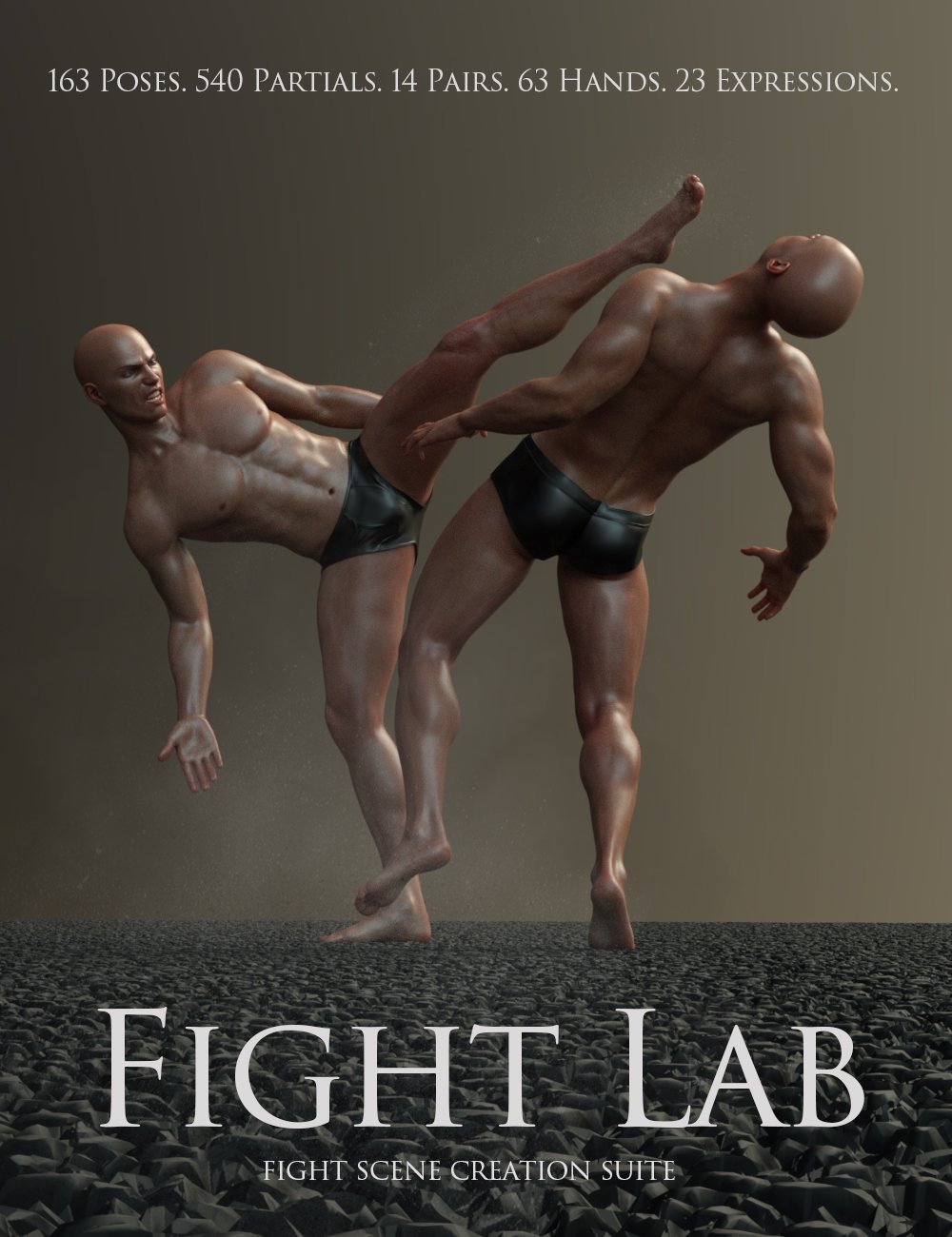 Fight Lab: Poses and Expressions for Genesis 8 Male by: Those Things, 3D Models by Daz 3D