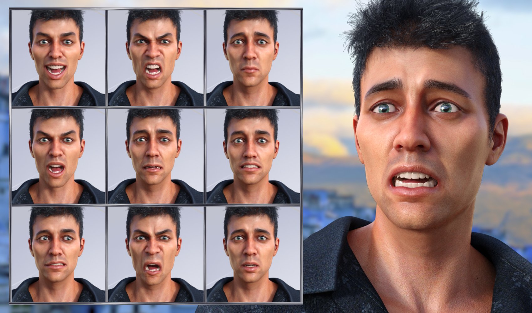 Modern Man - Expressions for Genesis 8 Male and Diego 8 Modern Man - Expressions for Genesis 8 Male and Diego 8 by: JWolf, 3D Models by Daz 3D