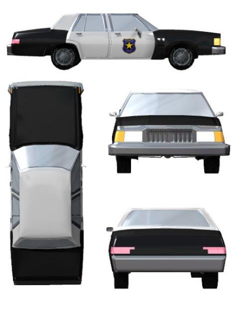 The Police Car by: Valandar, 3D Models by Daz 3D