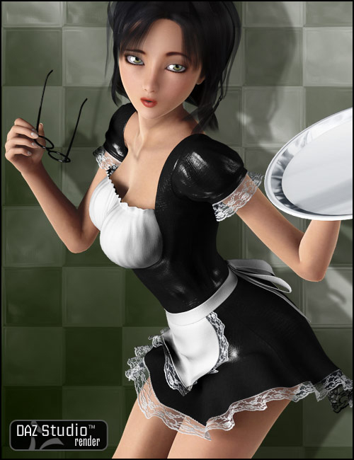 Gothic Housemaid A4/V4 by: , 3D Models by Daz 3D