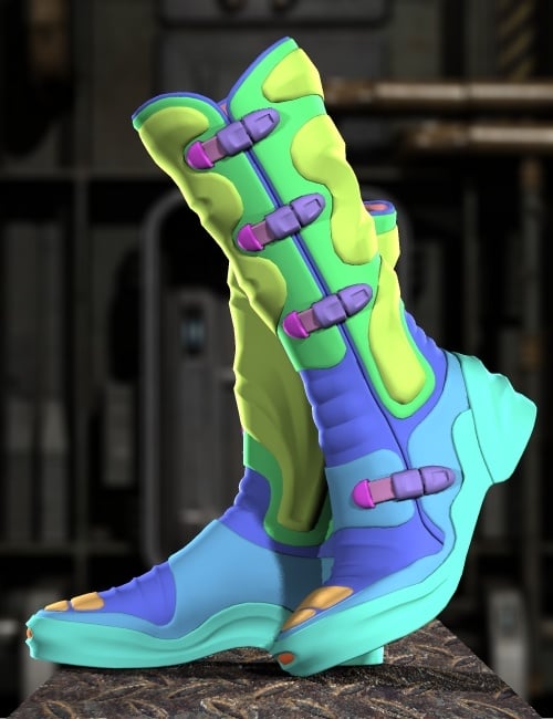 High-Tech Trekker Boots for V4 and A4 High-Tech Trekker Boots for V4 and A4 by: blondie9999, 3D Models by Daz 3D