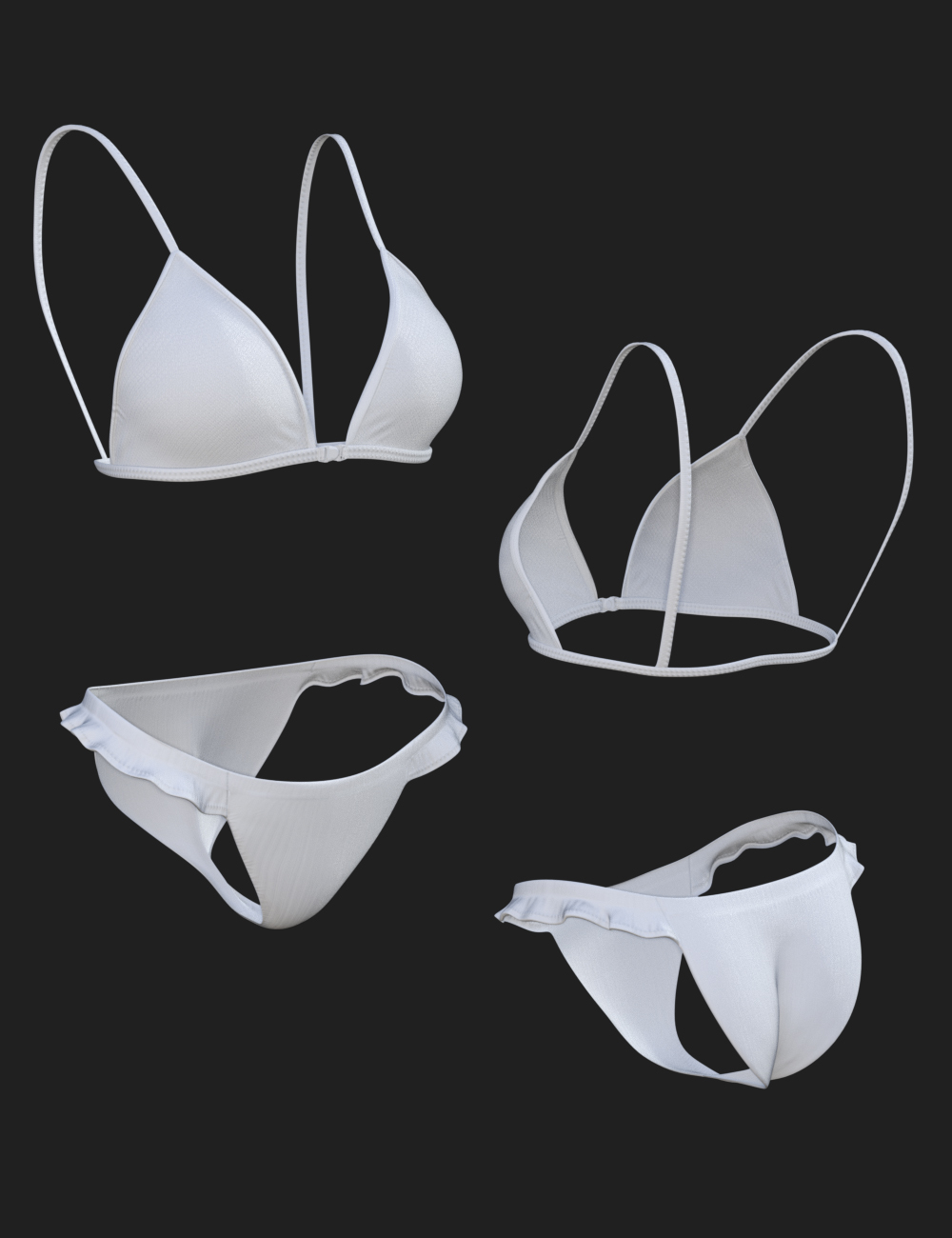 X Fashion Ruffle Bikini For Genesis 8 Females Daz 3d 