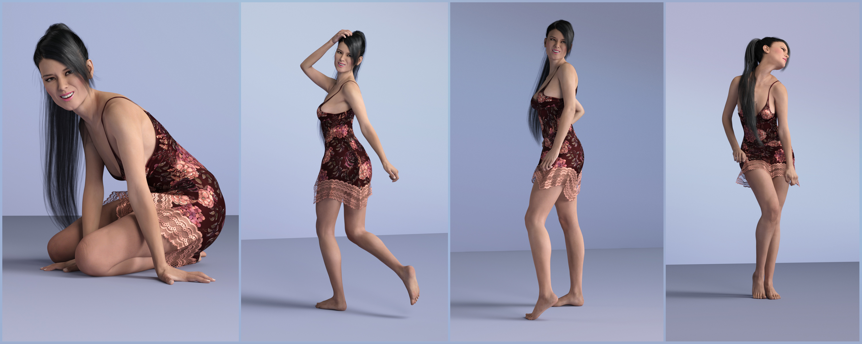 Z Feminine Essence Poses and Expressions for Genesis 8 Female and Gabriela 8 by: Zeddicuss, 3D Models by Daz 3D