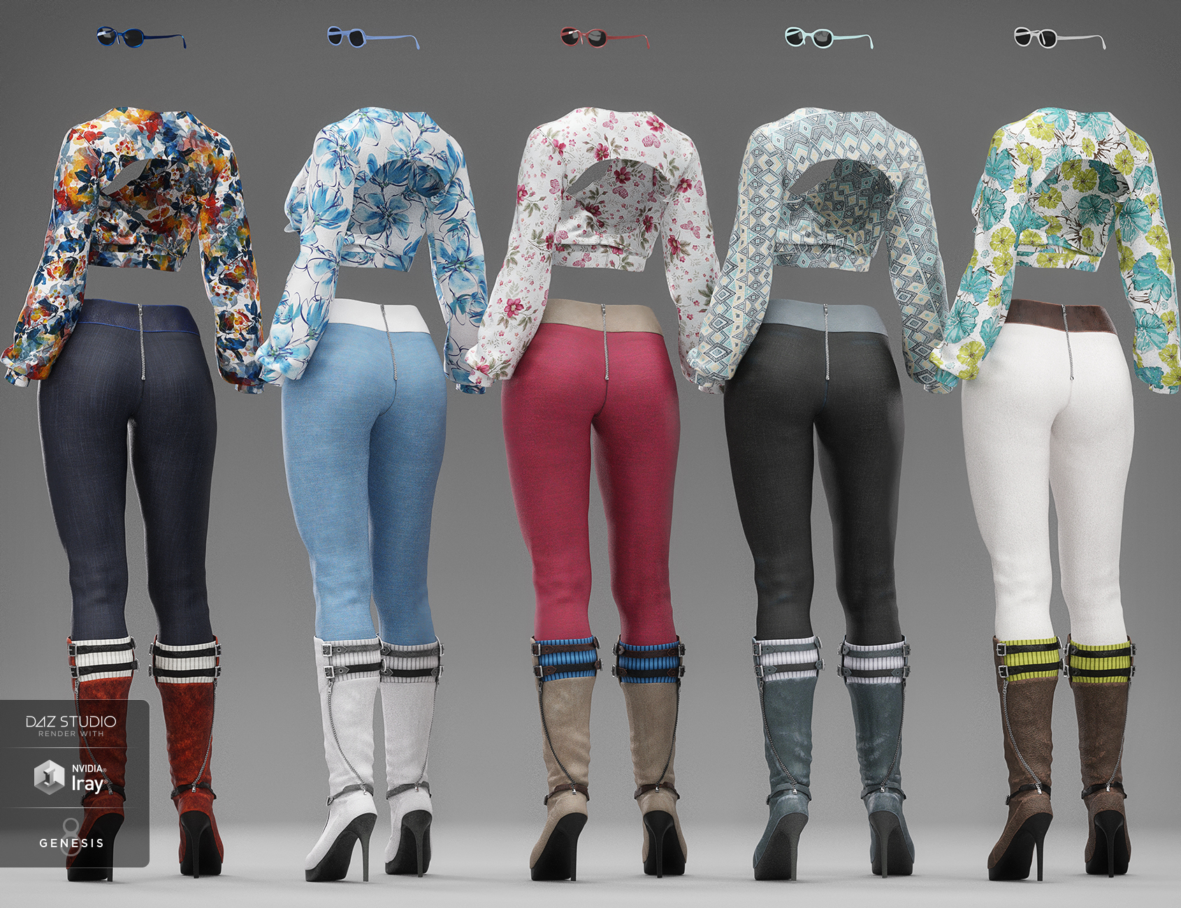 dForce City Sleek Outfit Textures by: Moonscape GraphicsSade, 3D Models by Daz 3D