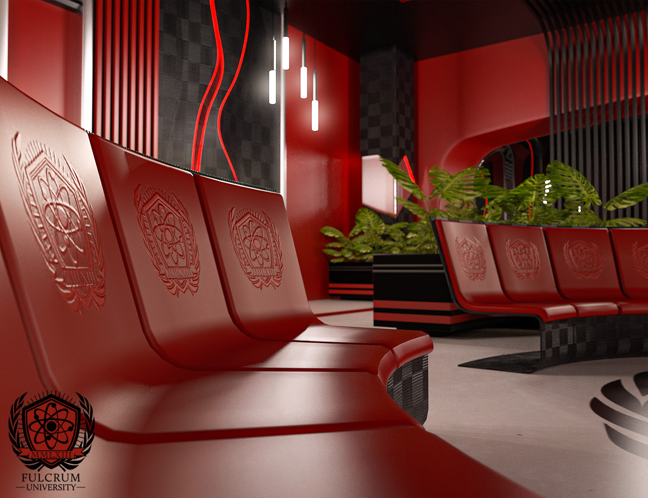 Fulcrum University Lobby Addon Fulcrum University Lobby Addon by: Ravnheart, 3D Models by Daz 3D