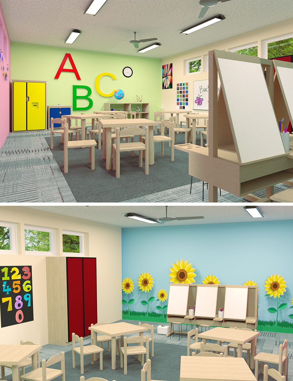 Kindergarten Room by: Digitallab3D, 3D Models by Daz 3D