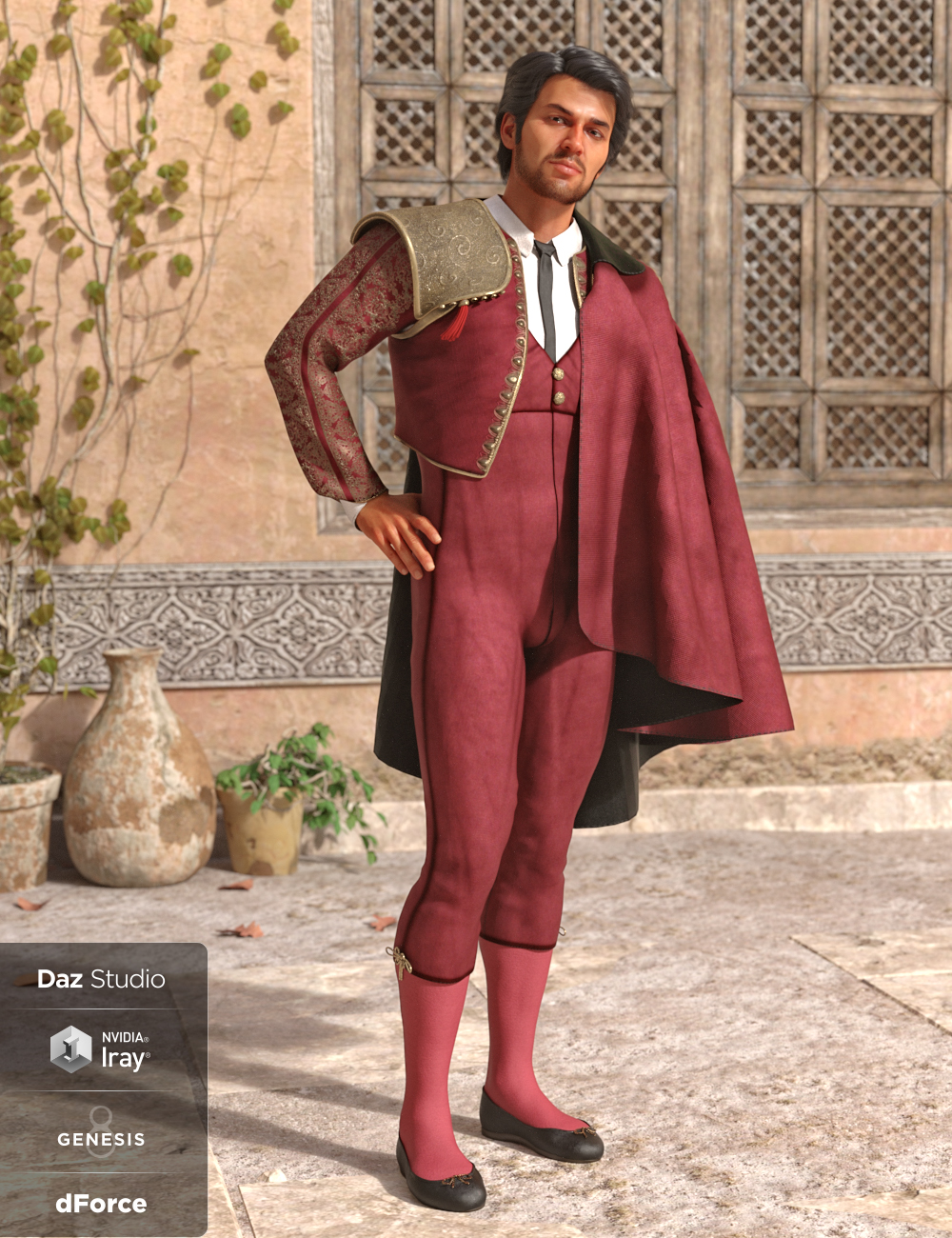 dForce Matador Outfit Textures dForce Matador Outfit Textures by: Moonscape GraphicsSade, 3D Models by Daz 3D