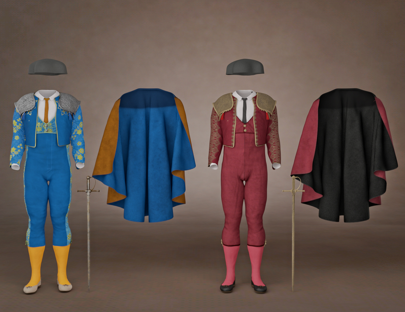 dForce Matador Outfit Textures by: Moonscape GraphicsSade, 3D Models by Daz 3D