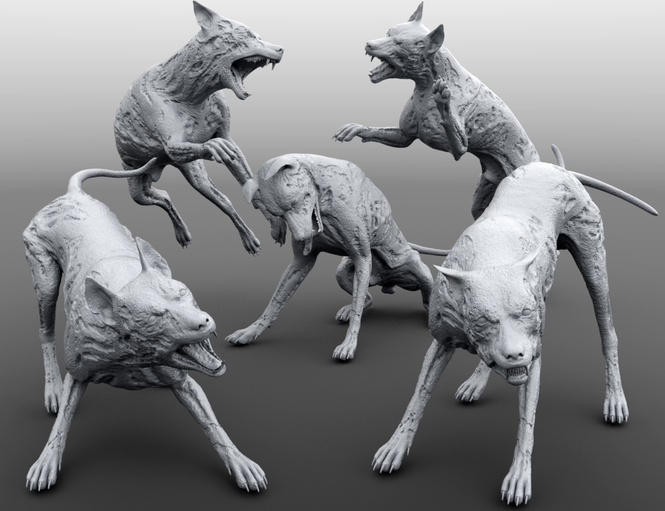 GP Zombie Dog for DAZ Dog 8 by: Groovy Patrol, 3D Models by Daz 3D