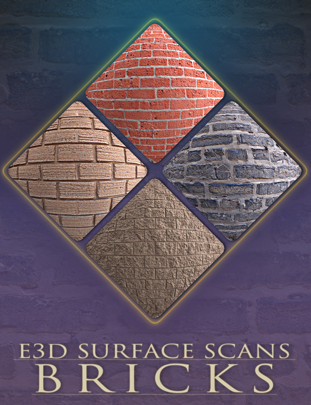 E3D Surface Scans - Brick Textures and Merchant Resource by: EcoManiac3D, 3D Models by Daz 3D